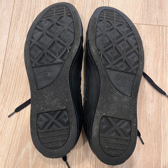 Converse Black High-Top Sneakers. Women’s Size 8.5. Worn once. - Picture 3 of 4